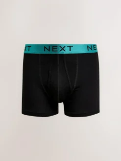 Next Black Bright Colour Shiny Waistbands A-Front Boxers 10 Pack Online