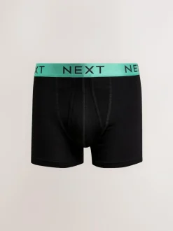 Next Black Bright Colour Shiny Waistbands A-Front Boxers 10 Pack Online