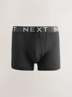 Next Black Bright Ombre Text Waistband 10 pack Cotton Rich Blend Hipsters Boxers New