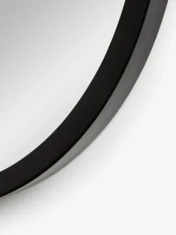Next Hanging Round Wall Mirror Black Bronx
