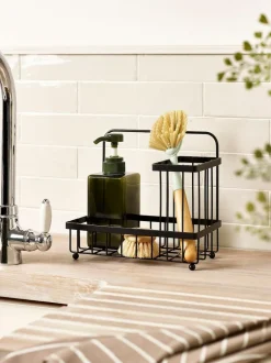 Next Black Bronx Sinktop Organiser Caddy