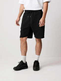 Next Brushed Jersey Zip Pocket Shorts Black Sale