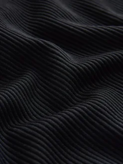 Next Brushed Ribbed Leggings Black Outlet