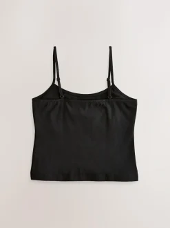 Next Built in Shelf Cami Vest (9-16yrs) (9-16yrs) Black Clearance