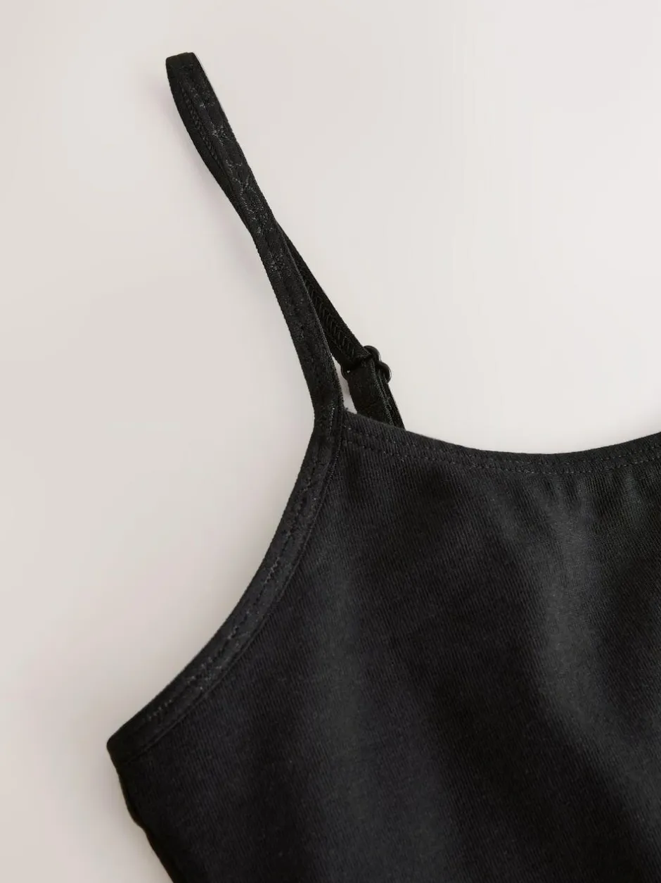 Next Built in Shelf Cami Vest (9-16yrs) (9-16yrs) Black Clearance