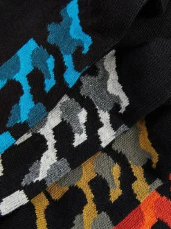 Next Black Camouflage Footbed Cotton Rich Socks 7 Pack Best