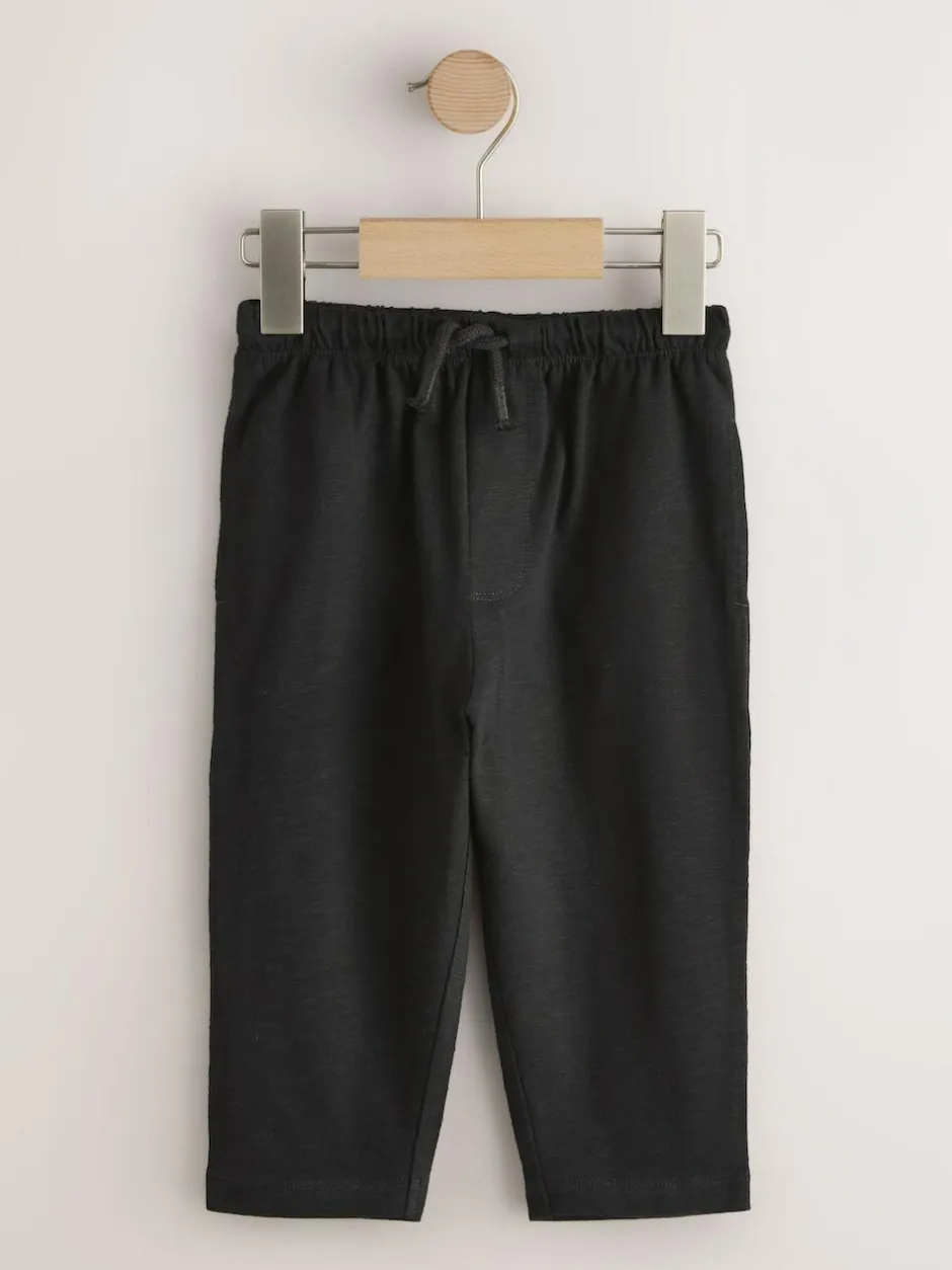 Next Stripe Joggers 3 Pack (3mths-7yrs) Black Cement And Checkerboard Outlet