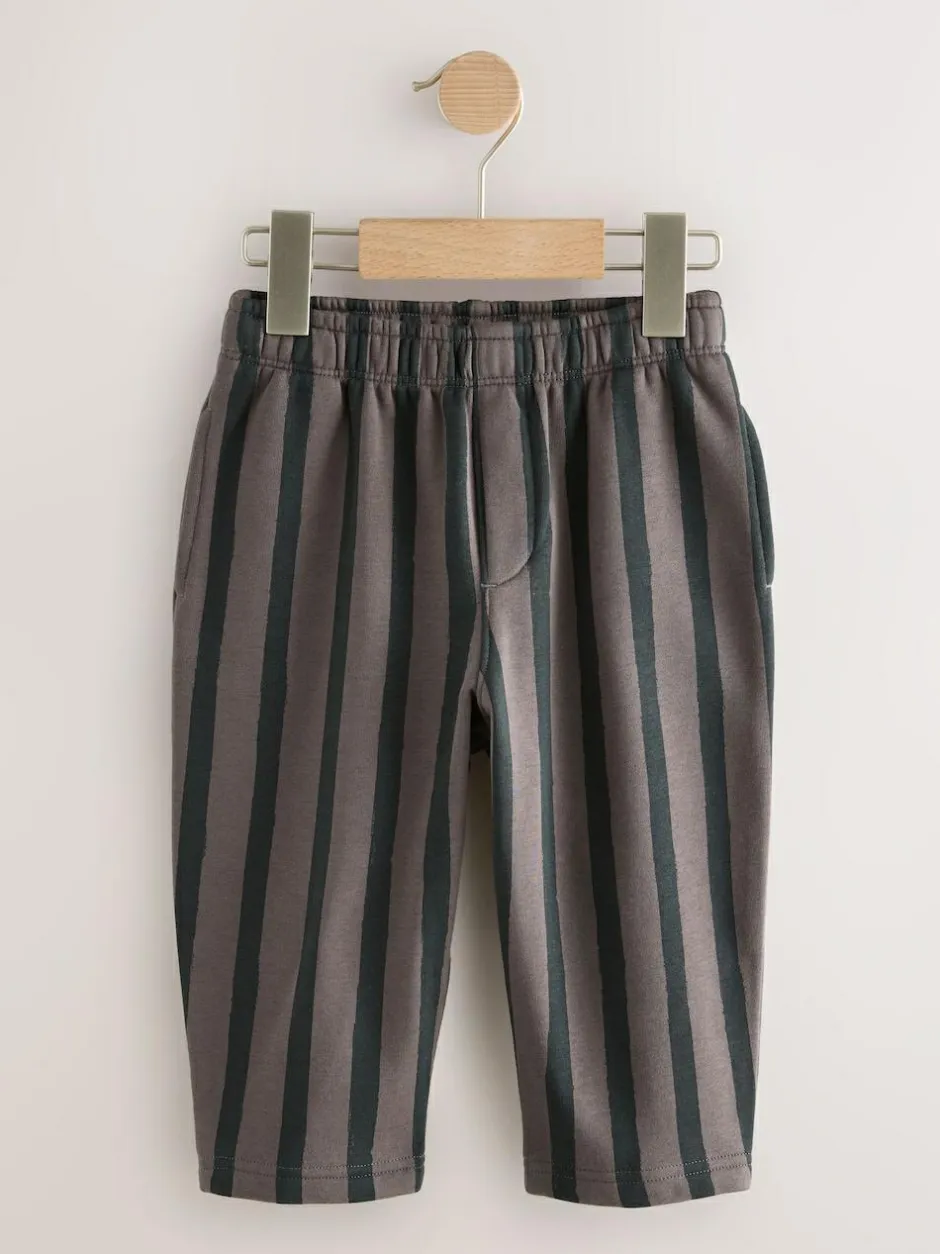 Next Black/ Charcoal Grey 3 Pack Wide Leg Jersey Joggers (3mths-7yrs) Clearance