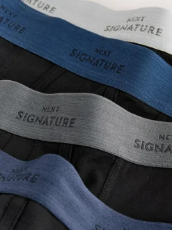 Next Black Comfort Soft 4 pack Signature A-Fronts Boxers Clearance