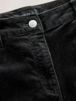 Next Cord Bootcut Trousers Black New