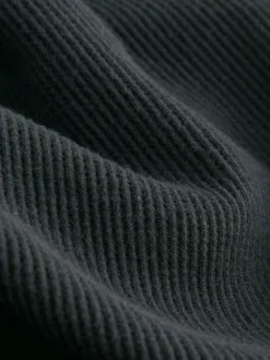 Next Black Cosy Waffle Long Sleeve Pyjamas Outlet