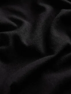 Next Black Cotton Modal Slouch V-Neck T-Shirt Best