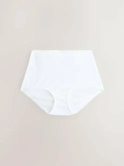Next Black Cotton Rib Knickers 7 Pack Outlet