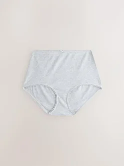 Next Black Cotton Rib Knickers 7 Pack Outlet