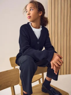 Next Black Cotton Rich Boxy School CardiganS (3-18yrs) Best