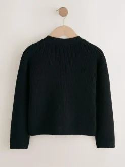 Next Black Cotton Rich Boxy School CardiganS (3-18yrs) Best