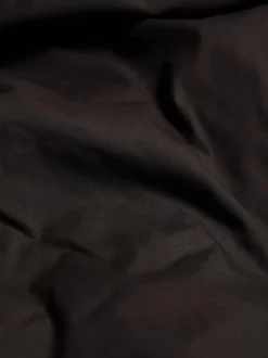 Next Black Cotton Rich Plain Duvet Cover and Pillowcase Set