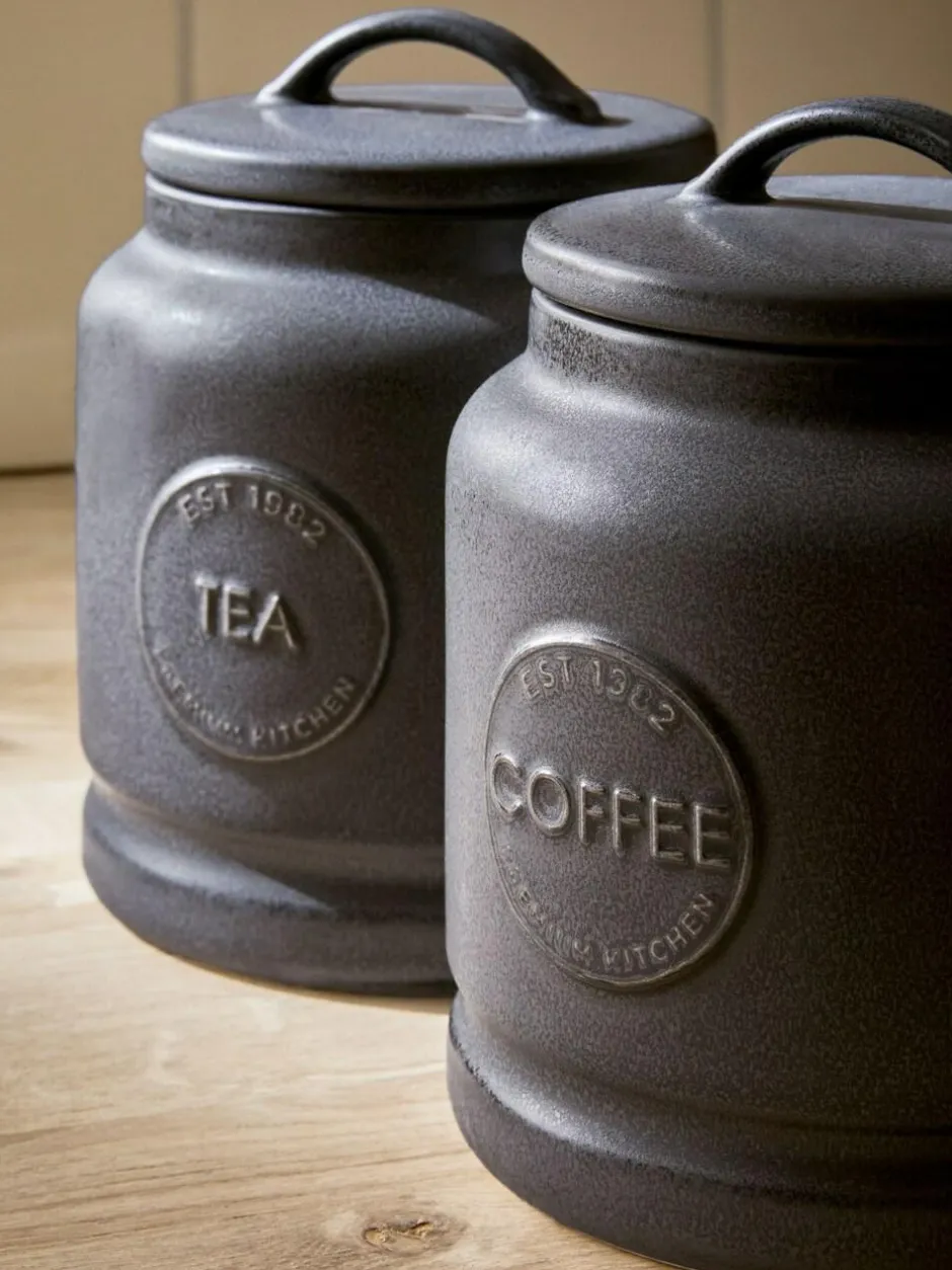 Next Country Badge Set of 3 Storage Jars Black Best