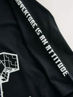 Next Minecraft Long Sleeve T-Shirt (3-16yrs) Black Creeper Discount