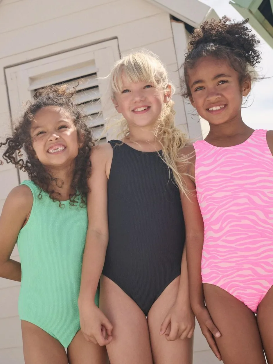 Next Crinkle Swimsuit (3-16yrs) Black Discount