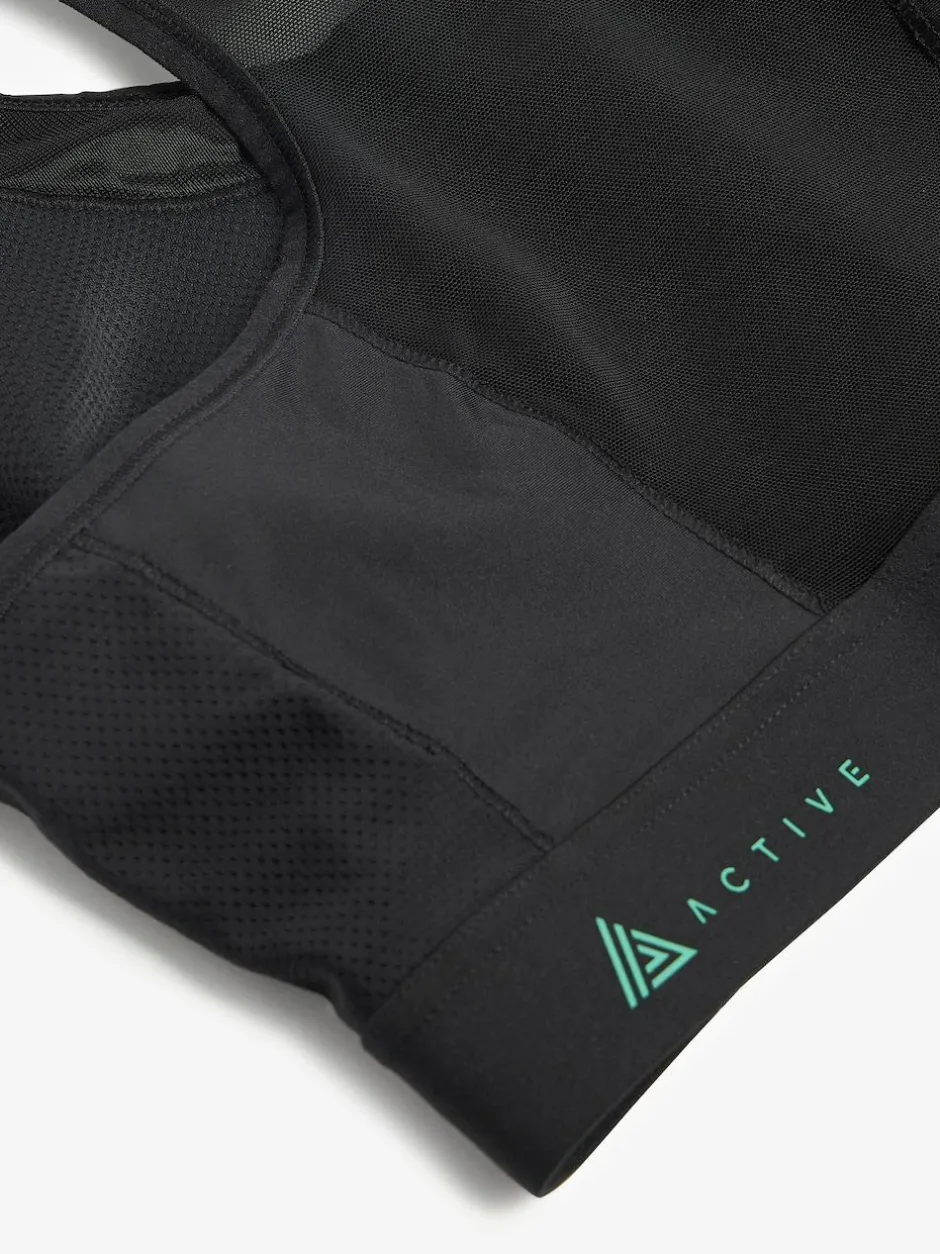 Next DD+ Active Sports Zip Front Dry Tech High Impact Bra Black Discount