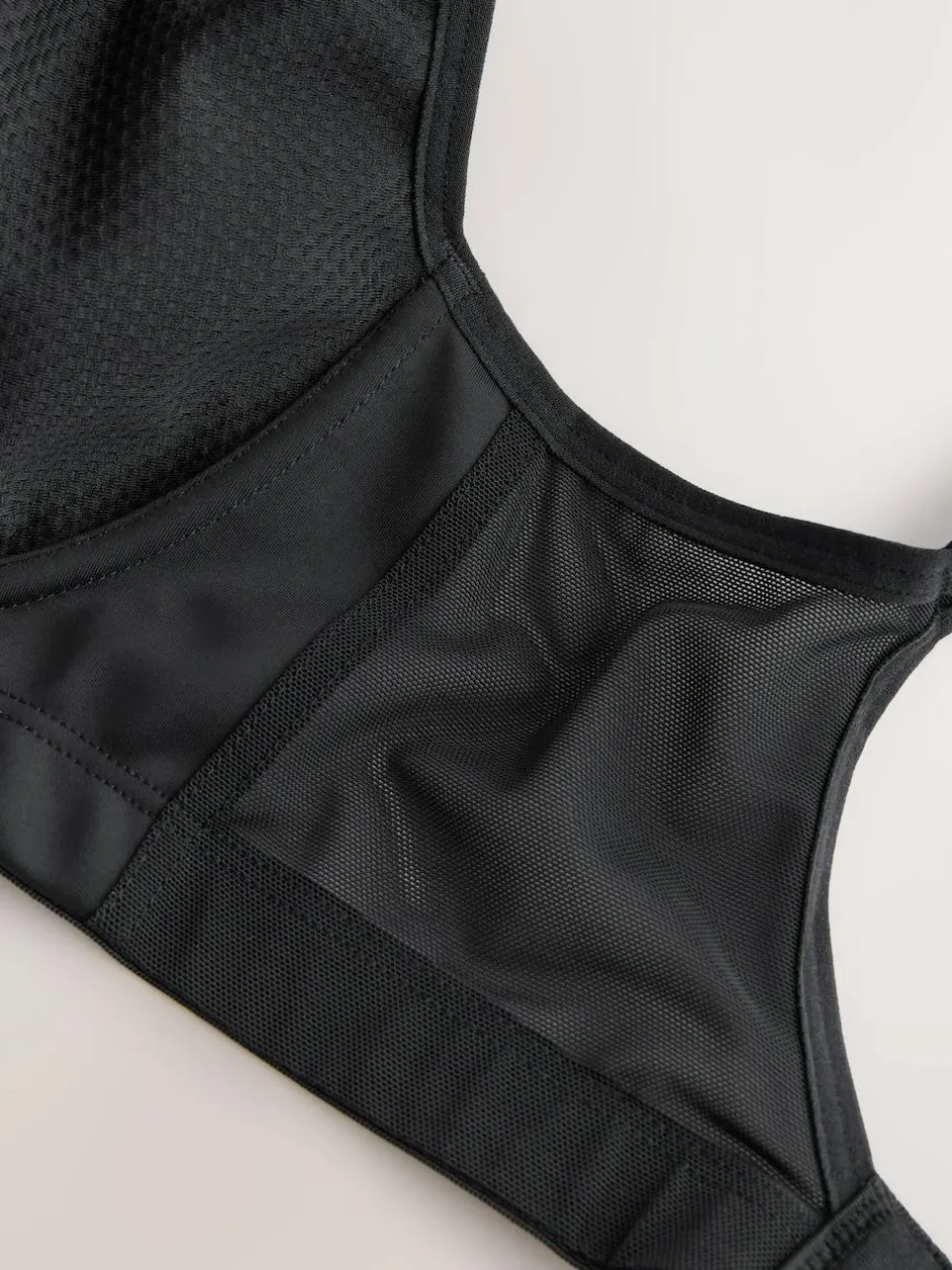 Next DD+ Non Pad Full Cup Dry Tech High Impact Sports Bra Black Online