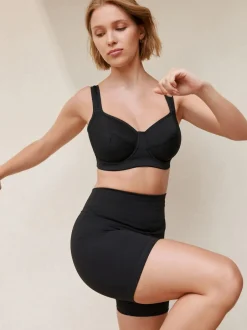 Next DD+ Non Pad Full Cup Dry Tech High Impact Sports Bra Black Online