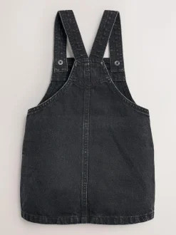 Next Denim Pinafore Dress (3mths-8yrs) Black Hot