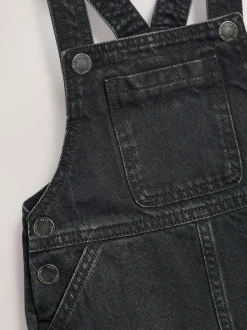 Next Denim Pinafore Dress (3mths-8yrs) Black Hot