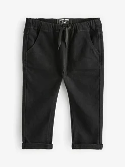 Next Super Soft Pull-On Jeans With Stretch (3mths-7yrs) Black Denim Clearance