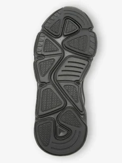 Next Elastic Lace Trainers Black Hot