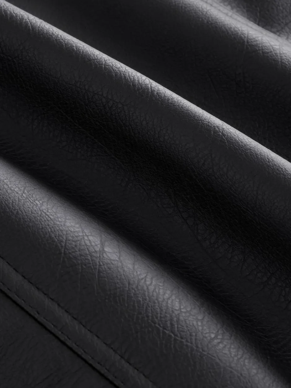 Next Faux Leather Mini Skirt Black Hot