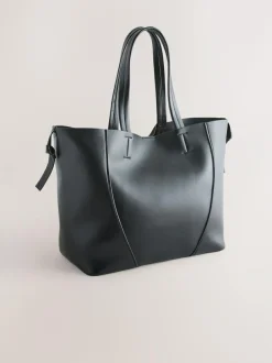 Next Black Faux Suede Mix Charm Shoulder Bag Discount