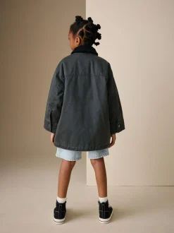 Next Black Faux Waxed Jacket (5-14yrs) Hot