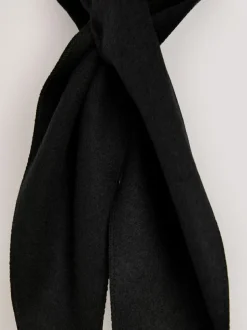 Next Triangle Scarf Black Felt New
