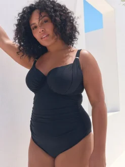 Next F-K Underwired Tummy Control Swimsuit Black Outlet