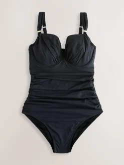 Next F-K Underwired Tummy Control Swimsuit Black Outlet