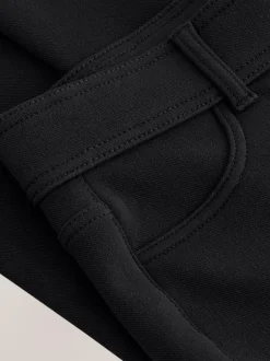 Next Black Fleece Lined Warm Handle Cosy Jersey Denim Leggings Online