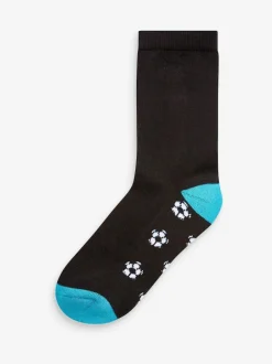 Next Cotton Rich Cushioned Socks 7 Pack Black Football Sale