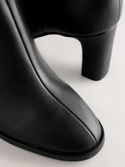 Next Forever Comfort® Block Heeled Ankle Boots Black Online