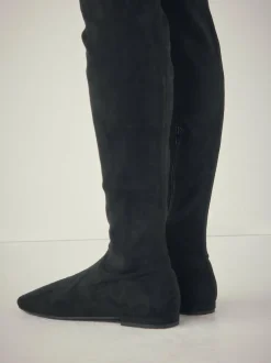 Next Black Forever Comfort® Flat Sock Over The Knee Boots