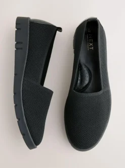Next Black Forever Comfort® Knitted Slip On Shoes Online