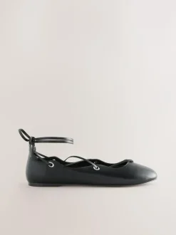Next Black Forever Comfort® Leather Ghillie Shoes Best