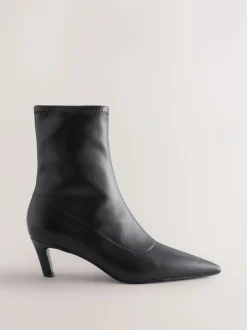 Next Forever Comfort® Pointed Toe Sock Boots Black New