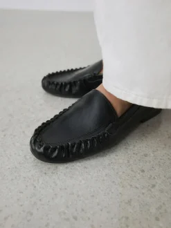 Next Forever Comfort® Soft Ruched Loafers Black Sale