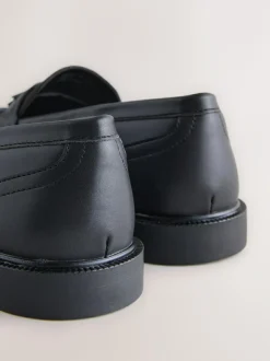 Next Black Forever Comfort Tassel Round Toe Loafers Outlet