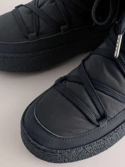 Next Black Forever Comfort® Water Repellent Finish Faux Fur Lined Boots Hot
