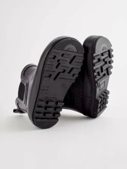 Next Black Glitter Chelsea Wellies Clearance