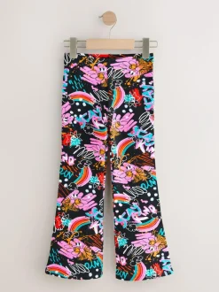Next Black Graffiti Flare Leggings (3-16yrs) Best
