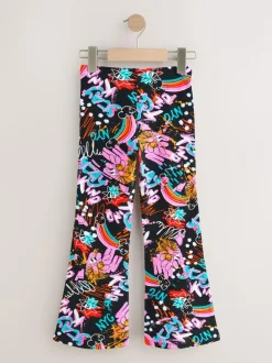 Next Black Graffiti Flare Leggings (3-16yrs) Best